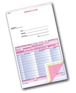 Special Parts Order Form #SPO-115-4NC (Plain)