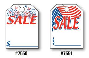 Mirror Hang Tags (SALE: Fireworks or Flag)