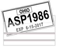 License Plate Tag Bags with Adhesive (Heavy Duty Plastic) (100 Per Pack)