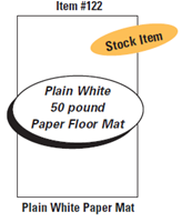 Plain White Floor Mats (1000) (Item 122)