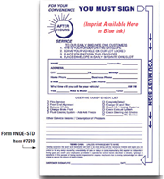 Night Drop Envelopes (#NDE-STD-With Custom Imprint) (Item 7210-IMP)