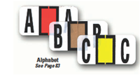 Color-Coded Alphabet Labels (27 Packs - Full Alphabet)
