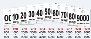 Service Dispatch Numbers- white